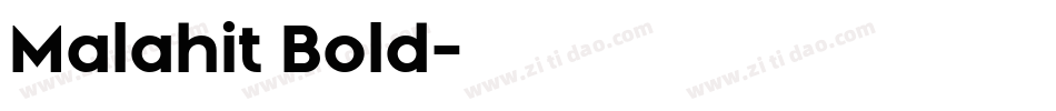 Malahit Bold字体转换